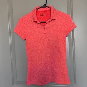 Nike Golf dri-fit Women's polo pink/salmon